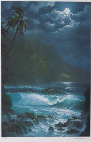 Moonlight Rhapsody Hawaii 1993 Limited Edition Print - Roy Tabora