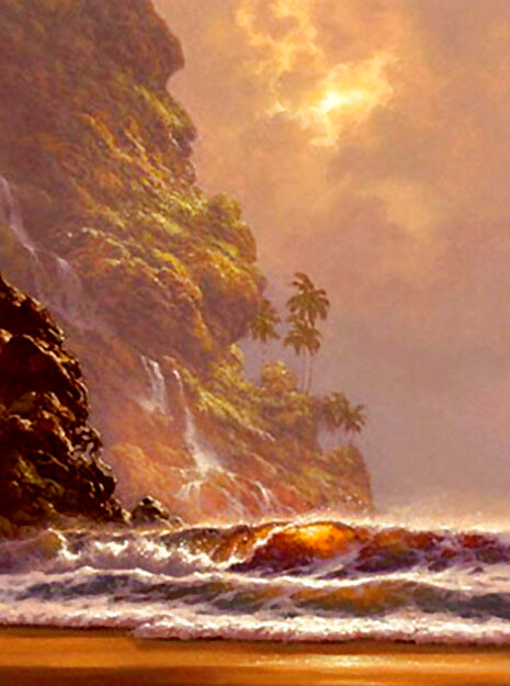 Afternoon Mist 1999 - Koa Frame Limited Edition Print - Roy Tabora