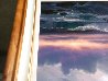 Last Light Across the Horizon 1990 42x52 Huge - Hawaii - Koa Wood Frame Original Painting by Roy Tabora - 8