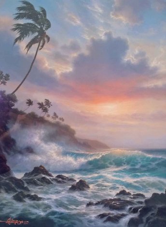 Tropical Splendor 1993 - Koa Frame Limited Edition Print - Roy Tabora