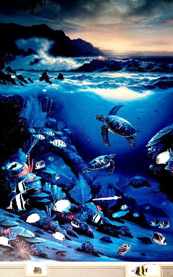 Above & Below 1989 Embellished with Remarque Limited Edition Print by Roy Tabora Above & Below 1989 Embellished with Remarque Limited Edition Print by Roy Tabora