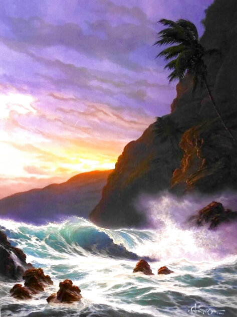 Evening Winds 1995 - Huge - Hawaii Limited Edition Print by Roy Tabora