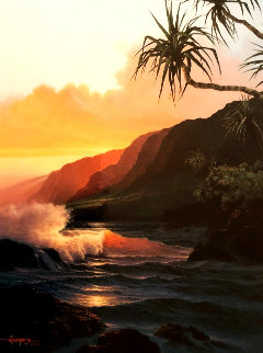 Last Rays of Summer Hawaii 1986 Limited Edition Print - Roy Tabora