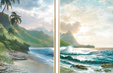 Forever Paradise Diptych 36x52 Huge  Limited Edition Print - Roy Tabora