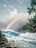 Promise of the Rain - Huge - Hawaii - Koa Frame Limited Edition Print by Roy Tabora - 0