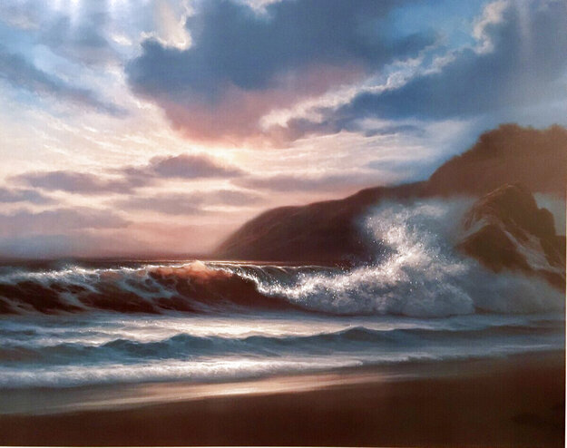 Wailua Skies Aglow 1993 Limited Edition Lithograph by Roy Tabora
