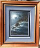 Reflecting Moonbeams 28x23 Koa Wood Framed Oil on Canvas Original Painting by Roy Tabora - 1