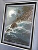 Reflecting Moonbeams 28x23 Koa Wood Framed Oil on Canvas Original Painting by Roy Tabora - 4