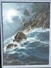 Reflecting Moonbeams 28x23 Koa Wood Framed Oil on Canvas Original Painting by Roy Tabora - 3