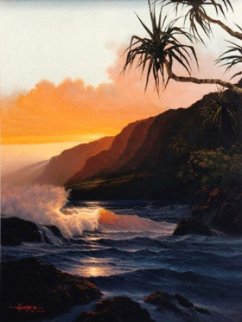 Last Rays of Summer Hawaii 1986 Limited Edition Print - Roy Tabora