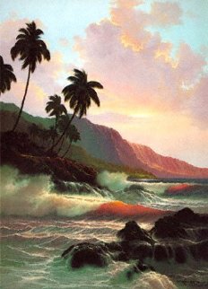 Evening Splendor Hawaii 1985 Limited Edition Print - Roy Tabora Evening Splendor Hawaii 1985 Limited Edition Print - Roy Tabora