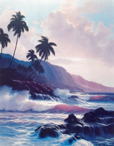 Evening Splendor 1985  - Huge - Hawaii Limited Edition Print - Roy Tabora