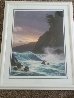 Evening Winds 1995 - Huge - Hawaii - Triple Signed Limited Edition Print by Roy Tabora - 1