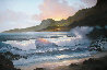 Summer Evening 1985 32x44 Huge - Koa Wood Frame Original Painting by Roy Tabora - 0