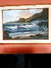 Summer Evening 1985 32x44 Huge - Koa Wood Frame Original Painting by Roy Tabora - 2