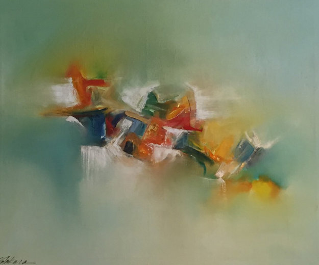 Autumnscape 1984 31x37 Original Painting by Seikichi Takara Autumnscape 1984 31x37 Original Painting by Seikichi Takara