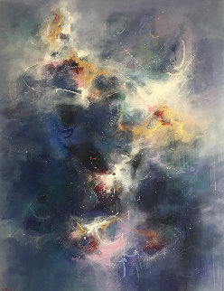 Cosmogony 1988 64x54 Super Huge Original Painting - Seikichi Takara Cosmogony 1988 64x54 Super Huge Original Painting - Seikichi Takara