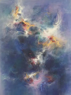 Cosmology 1988 60x50 Super Huge Original Painting - Seikichi Takara Cosmology 1988 60x50 Super Huge Original Painting - Seikichi Takara
