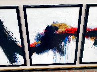 Untitled Abstract Triptych 1988 43x92 Original Painting by Seikichi Takara - 1 Untitled Abstract Triptych 1988 43x92 Original Painting by Seikichi Takara - 1