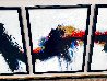 Untitled Abstract Triptych 1988 43x92 - Huge - Mural Size Original Painting by Seikichi Takara - 2