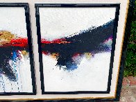 Untitled Abstract Triptych 1988 43x92 Original Painting by Seikichi Takara - 2 Untitled Abstract Triptych 1988 43x92 Original Painting by Seikichi Takara - 2