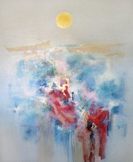 Fuyu No Tsuki (Winter Moon) 1987 61x51 Original Painting - Seikichi Takara Fuyu No Tsuki (Winter Moon) 1987 61x51 Original Painting - Seikichi Takara