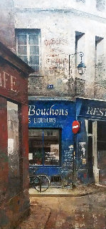 Bouchons 1999 38x17 Original Painting - Chiu Tak Hak Bouchons 1999 38x17 Original Painting - Chiu Tak Hak
