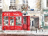 Cafe Des Amis 1970 11x14 3-D Original Painting by Chiu Tak Hak - 3