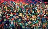 City in Motion 1997 39x61 New York NYC Original Painting by James Talmadge - 0