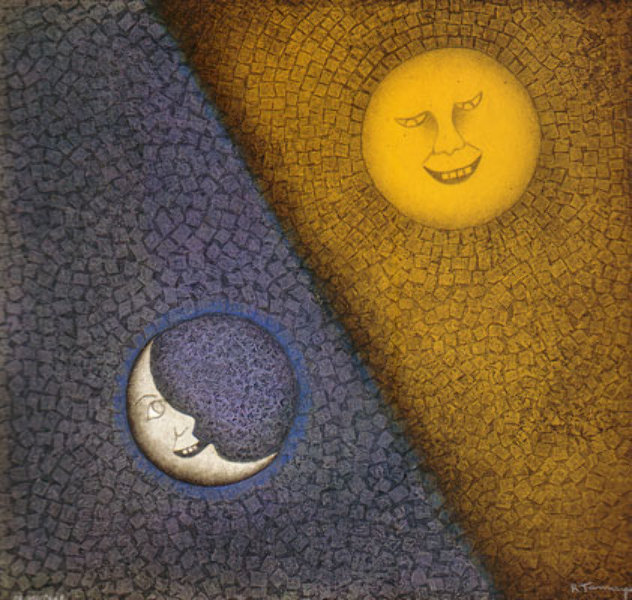 Luna Y sol, Moon and Sun #338 Limited Edition Print by Rufino Tamayo