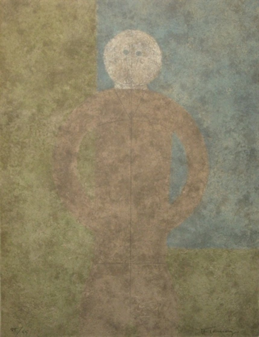 Personaje En Gris #1 1980 Limited Edition Print by Rufino Tamayo