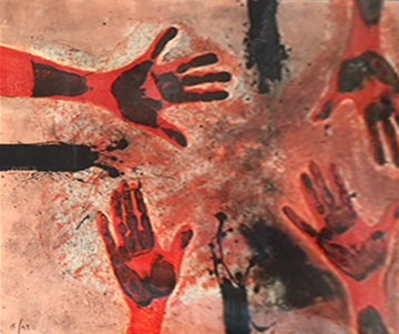 Tamayo Suite: Manos En Rojo, Plate #14 1979 Limited Edition Print - Rufino Tamayo Tamayo Suite: Manos En Rojo, Plate #14 1979 Limited Edition Print - Rufino Tamayo