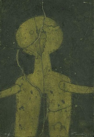 Figura En Verde (Figure in Green) by Rufino Tamayo