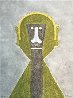 Cabeza En Amarillo Or Hombre En Vert 1976 Limited Edition Print by Rufino Tamayo - 0 Cabeza En Amarillo Or Hombre En Vert 1976 Limited Edition Print by Rufino Tamayo - 0