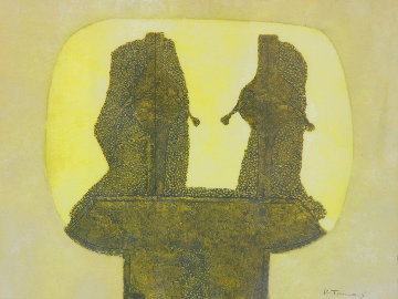 Dos Figuras 1976 Limited Edition Print - Rufino Tamayo Dos Figuras 1976 Limited Edition Print - Rufino Tamayo