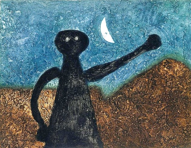Nocturno (Nocturnal) 1975 Limited Edition Print by Rufino Tamayo