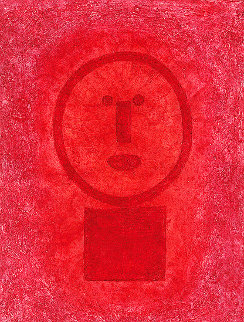 Cara En Rojo 1977 Limited Edition Print - Rufino Tamayo