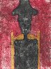 Hombre En Negro 1976 HS - Huge Limited Edition Print by Rufino Tamayo - 0