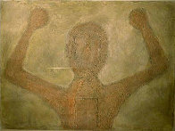 Hombre Con Brazos En Alto 1976 Mixographia Limited Edition Print by Rufino Tamayo - 0 Hombre Con Brazos En Alto 1976 Mixographia Limited Edition Print by Rufino Tamayo - 0