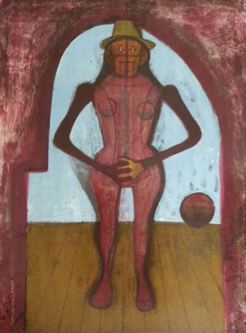 Femme Au Collant Rose (Mujer Con Mallas Rosas) 1969 Limited Edition Print by Rufino Tamayo
