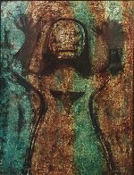 Mujer Con Brazos En Alto 1976 Mixographia Limited Edition Print by Rufino Tamayo - 1 Mujer Con Brazos En Alto 1976 Mixographia Limited Edition Print by Rufino Tamayo - 1