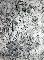 Figura De Hombre En Azul Con Fondo Gris 1979 Limited Edition Print by Rufino Tamayo - 0 Figura De Hombre En Azul Con Fondo Gris 1979 Limited Edition Print by Rufino Tamayo - 0