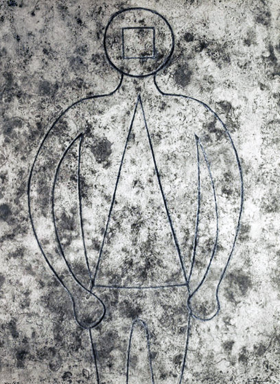 Figura De Hombre En Azul Con Fondo Gris 1979 Limited Edition Print by Rufino Tamayo Figura De Hombre En Azul Con Fondo Gris 1979 Limited Edition Print by Rufino Tamayo