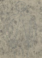Figura De Hombre En Azul Con Fondo Gris 1979 Limited Edition Print by Rufino Tamayo - 0 Figura De Hombre En Azul Con Fondo Gris 1979 Limited Edition Print by Rufino Tamayo - 0