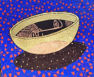 Grail, Gods Bowl 2015 39x47 Super Huge Original Painting - Jacques Tange Grail, Gods Bowl 2015 39x47 Super Huge Original Painting - Jacques Tange