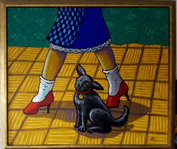 On The Road 2001 35x40 Super Hige Original Painting - Jacques Tange On The Road 2001 35x40 Super Hige Original Painting - Jacques Tange