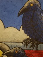 Living with Crows 2005 41x49 Huge Original Painting by Jacques Tange - 1 Living with Crows 2005 41x49 Huge Original Painting by Jacques Tange - 1