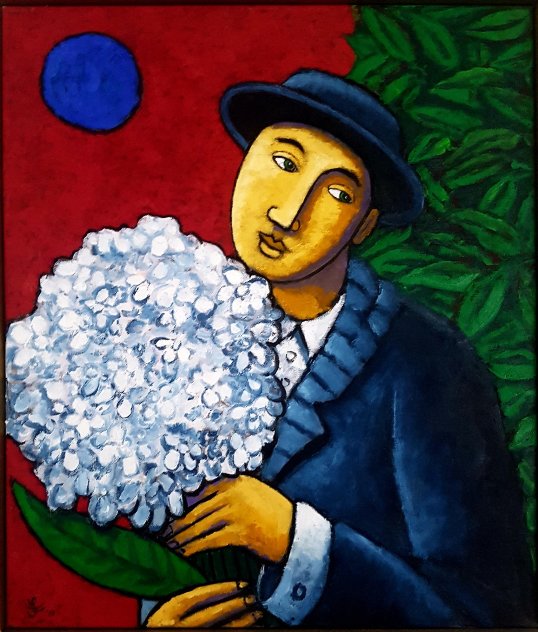 Useless Flowers 2013 27x23 Original Painting by Jacques Tange