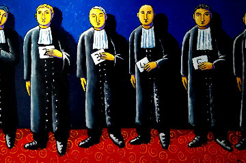 Line Up 2011 49x73 Super Huge Original Painting - Jacques Tange Line Up 2011 49x73 Super Huge Original Painting - Jacques Tange