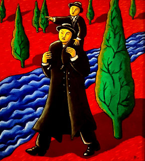Directions 2005 49x41 Huge Original Painting - Jacques Tange Directions 2005 49x41 Huge Original Painting - Jacques Tange